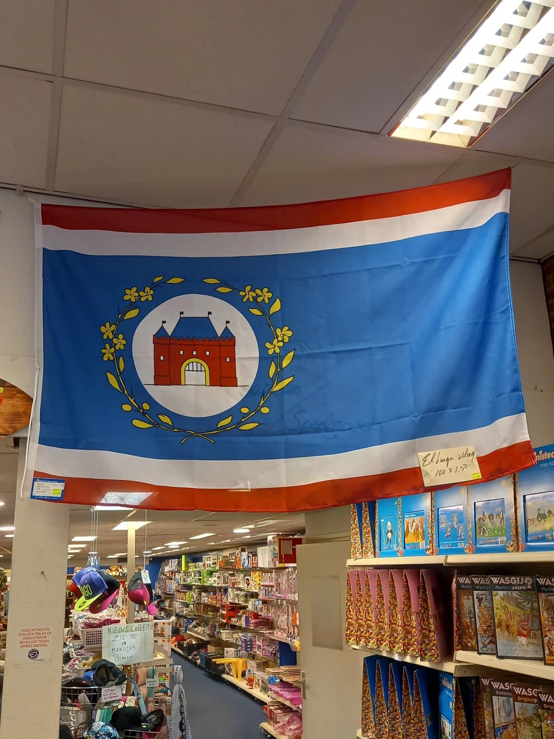 Afbeelding met de Elburger vlag